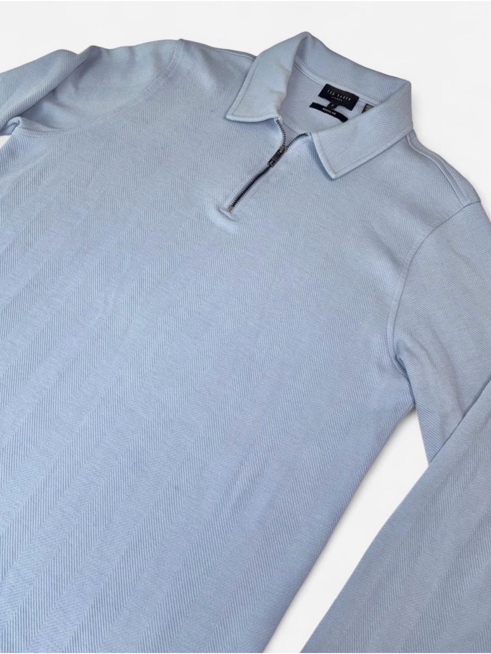 Ted Baker Quarter-Zip Long Sleeve Polo